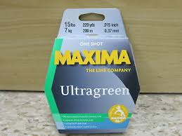 Maxima One Shot Ultragreen Monofilament Fishing Line, Grren
