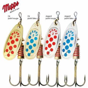 Mepps Comet Decoree Silver Blade Red Spot Size 3