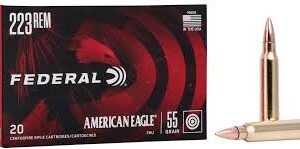 Federal American Eagle .223 Rem FMJ 55 Grain Bullet Target 60 Rounds