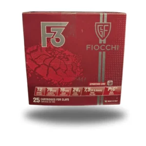 Fiocchi F3 12Guage Sporting Cartridge 28g 7.5's