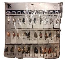 Kenley Dande  Assorted Trout Spinners Size 2 Blade Treble Hooked